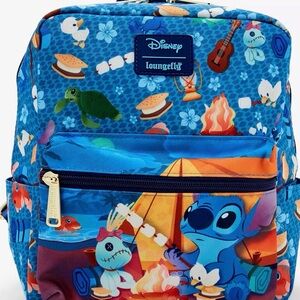 Loungefly Disney Stitch Camping Mini Nylon Backpack